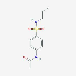 molecular formula C11H16N2O3S B404985 N-{4-[(propylamino)sulfonyl]phenyl}acetamide CAS No. 349398-29-4
