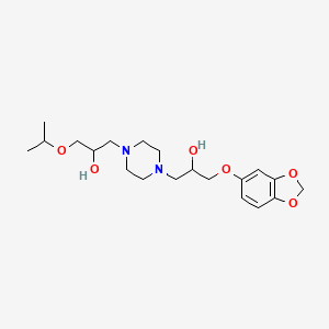 1-(1,3-benzodioxol-5-yloxy)-3-[4-(2-hydroxy-3-isopropoxypropyl)-1-piperazinyl]-2-propanol