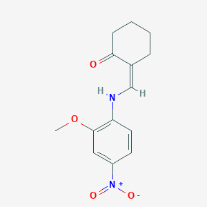 (2Z)-2-[(2-methoxy-4-nitroanilino)methylidene]cyclohexan-1-one