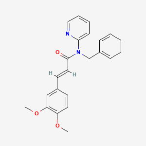 molecular formula C23H22N2O3 B4049885 (E)-N-BENZYL-3-(3,4-DIMETHOXYPHENYL)-N-(2-PYRIDYL)-2-PROPENAMIDE 