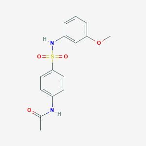 molecular formula C15H16N2O4S B404989 N-(4-{[(3-methoxyphenyl)amino]sulfonyl}phenyl)acetamide CAS No. 19837-96-8
