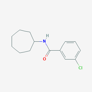 molecular formula C14H18ClNO B404991 3-chloro-N-cycloheptylbenzamide CAS No. 330468-92-3