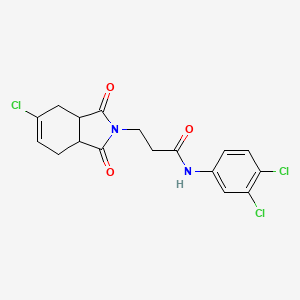 3-(5-chloro-1,3-dioxo-3a,4,7,7a-tetrahydroisoindol-2-yl)-N-(3,4-dichlorophenyl)propanamide