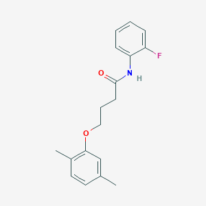 molecular formula C18H20FNO2 B4049937 4-(2,5-dimethylphenoxy)-N-(2-fluorophenyl)butanamide 