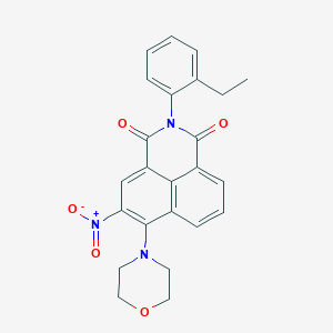 2-(2-ethylphenyl)-6-(4-morpholinyl)-5-nitro-1H-benzo[de]isoquinoline-1,3(2H)-dione