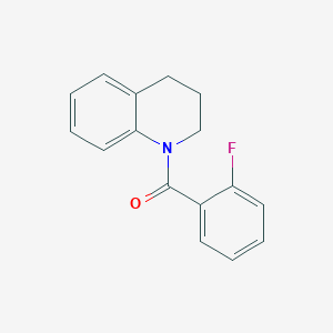 molecular formula C16H14FNO B404995 1-(2-Fluorobenzoyl)-1,2,3,4-tetrahydroquinoline CAS No. 326902-13-0