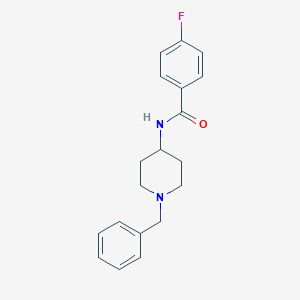 molecular formula C19H21FN2O B404996 N-(1-benzylpiperidin-4-yl)-4-fluorobenzamide CAS No. 132442-35-4