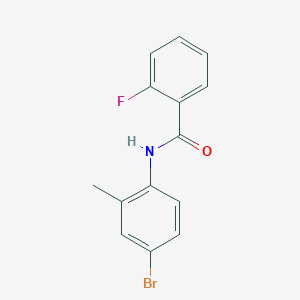 molecular formula C14H11BrFNO B404997 N-(4-bromo-2-methylphenyl)-2-fluorobenzamide CAS No. 330469-20-0