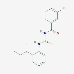 molecular formula C18H19IN2OS B4049972 N-{[(2-仲丁基苯基)氨基]碳硫代基}-3-碘基苯甲酰胺 