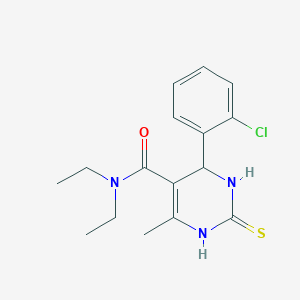 4-(2-CHLOROPHENYL)-N,N-DIETHYL-6-METHYL-2-SULFANYLIDENE-1,2,3,4-TETRAHYDROPYRIMIDINE-5-CARBOXAMIDE