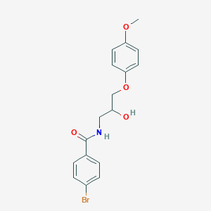 4-bromo-N-[2-hydroxy-3-(4-methoxyphenoxy)propyl]benzamide