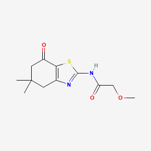 N-(5,5-dimethyl-7-oxo-4,5,6,7-tetrahydro-1,3-benzothiazol-2-yl)-2-methoxyacetamide