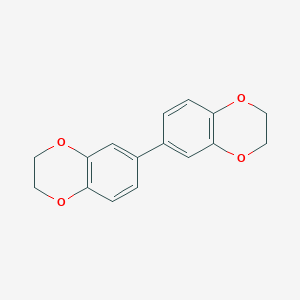 molecular formula C16H14O4 B4050044 6-(2,3-Dihydro-1,4-benzodioxin-6-yl)-2,3-dihydro-1,4-benzodioxine 