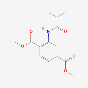 molecular formula C14H17NO5 B405005 Dimethyl 2-(isobutyrylamino)terephthalate CAS No. 330469-37-9