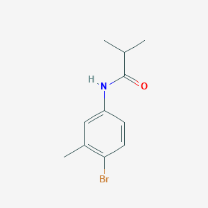 molecular formula C11H14BrNO B405008 N-(4-bromo-3-methylphenyl)-2-methylpropanamide 