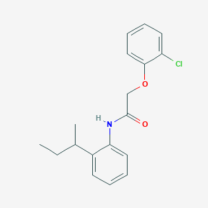 molecular formula C18H20ClNO2 B4050087 N-[2-(butan-2-yl)phenyl]-2-(2-chlorophenoxy)acetamide 