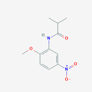 molecular formula C11H14N2O4 B405009 N-(2-methoxy-5-nitrophenyl)-2-methylpropanamide 