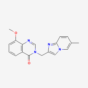 8-methoxy-3-[(6-methylimidazo[1,2-a]pyridin-2-yl)methyl]quinazolin-4(3H)-one