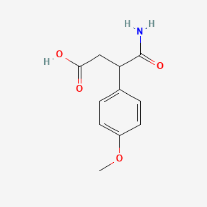 4-amino-3-(4-methoxyphenyl)-4-oxobutanoic acid