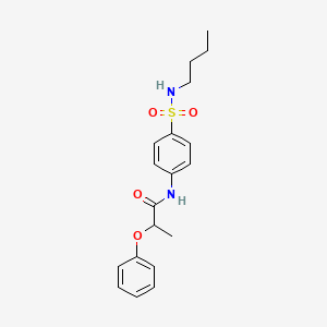 N-[4-(butylsulfamoyl)phenyl]-2-phenoxypropanamide