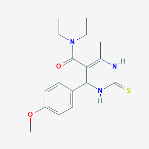 N~5~,N~5~-DIETHYL-4-(4-METHOXYPHENYL)-6-METHYL-2-THIOXO-1,2,3,4-TETRAHYDRO-5-PYRIMIDINECARBOXAMIDE