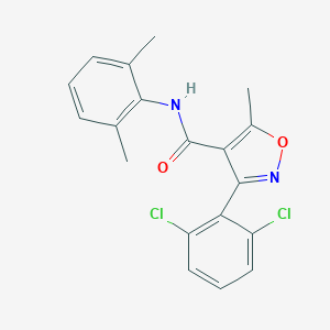 molecular formula C19H16Cl2N2O2 B405025 3-(2,6-dichlorophenyl)-N-(2,6-dimethylphenyl)-5-methyl-1,2-oxazole-4-carboxamide CAS No. 153948-59-5