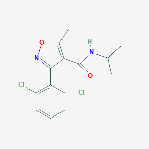 molecular formula C14H14Cl2N2O2 B405027 3-(2,6-dichlorophenyl)-5-methyl-N-(propan-2-yl)-1,2-oxazole-4-carboxamide CAS No. 153948-08-4