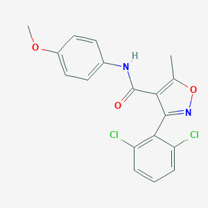 3-(2,6-dichlorophenyl)-N-(4-methoxyphenyl)-5-methyl-1,2-oxazole-4-carboxamide