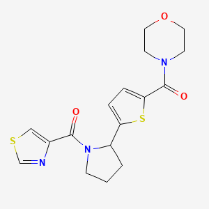 4-({5-[1-(1,3-thiazol-4-ylcarbonyl)-2-pyrrolidinyl]-2-thienyl}carbonyl)morpholine