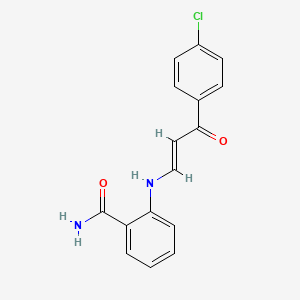 2-{[3-(4-chlorophenyl)-3-oxo-1-propen-1-yl]amino}benzamide