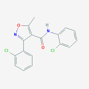 molecular formula C17H12Cl2N2O2 B405032 N,3-bis(2-chlorophenyl)-5-methyl-1,2-oxazole-4-carboxamide CAS No. 304878-91-9