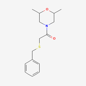 4-[(benzylthio)acetyl]-2,6-dimethylmorpholine