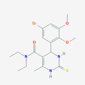 4-(5-bromo-2,3-dimethoxyphenyl)-N,N-diethyl-6-methyl-2-thioxo-1,2,3,4-tetrahydro-5-pyrimidinecarboxamide