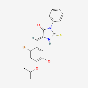 5-(2-bromo-4-isopropoxy-5-methoxybenzylidene)-3-phenyl-2-thioxo-4-imidazolidinone