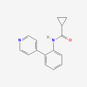 molecular formula C15H14N2O B4050390 N-(2-pyridin-4-ylphenyl)cyclopropanecarboxamide 