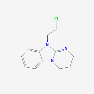 molecular formula C12H14ClN3 B405041 10-(2-Chloroethyl)-2,3,4,10-tetrahydropyrimido[1,2-a]benzimidazole 