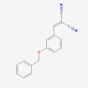 molecular formula C17H12N2O B405048 3-(Benzyloxy)benzylidenemalononitrile CAS No. 278609-50-0