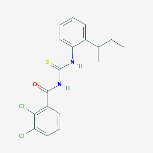 molecular formula C18H18Cl2N2OS B4050491 N-{[2-(butan-2-yl)phenyl]carbamothioyl}-2,3-dichlorobenzamide 