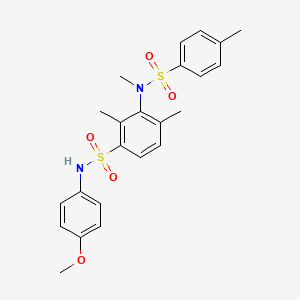 N-(4-methoxyphenyl)-2,4-dimethyl-3-{methyl[(4-methylphenyl)sulfonyl]amino}benzenesulfonamide