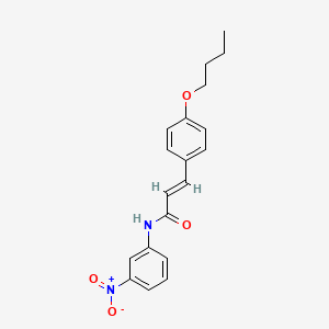 molecular formula C19H20N2O4 B4050514 3-(4-butoxyphenyl)-N-(3-nitrophenyl)acrylamide 