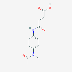 molecular formula C13H16N2O4 B405052 4-({4-[Acetyl(methyl)amino]phenyl}amino)-4-oxobutanoic acid 