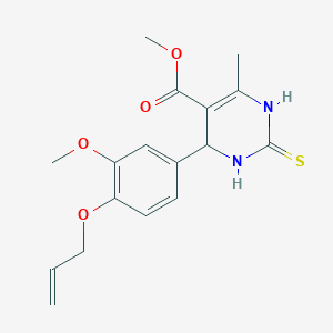 methyl 4-[4-(allyloxy)-3-methoxyphenyl]-6-methyl-2-thioxo-1,2,3,4-tetrahydro-5-pyrimidinecarboxylate