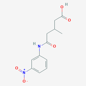 3-methyl-5-[(3-nitrophenyl)amino]-5-oxopentanoic acid