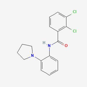 molecular formula C17H16Cl2N2O B4050622 2,3-dichloro-N-[2-(1-pyrrolidinyl)phenyl]benzamide 