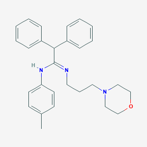 molecular formula C28H33N3O B405064 N'-(4-methylphenyl)-N-[3-(4-morpholinyl)propyl]-2,2-diphenylethanimidamide 