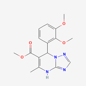 methyl 7-(2,3-dimethoxyphenyl)-5-methyl-4H,7H-[1,2,4]triazolo[1,5-a]pyrimidine-6-carboxylate