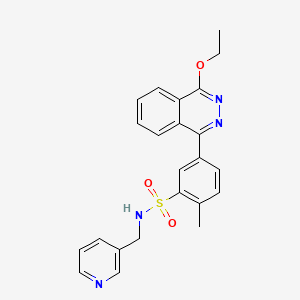 molecular formula C23H22N4O3S B4050685 5-(4-ethoxyphthalazin-1-yl)-2-methyl-N-(pyridin-3-ylmethyl)benzenesulfonamide 