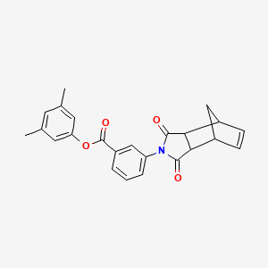 molecular formula C24H21NO4 B4050692 3,5-dimethylphenyl 3-(3,5-dioxo-4-azatricyclo[5.2.1.0~2,6~]dec-8-en-4-yl)benzoate 