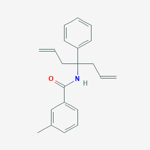 molecular formula C21H23NO B405070 3-methyl-N-(4-phenylhepta-1,6-dien-4-yl)benzamide 