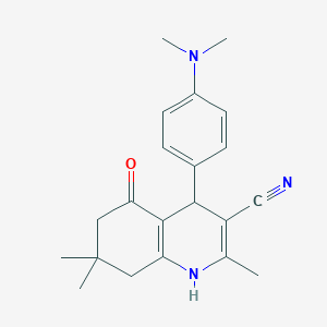 4-[4-(Dimethylamino)phenyl]-2,7,7-trimethyl-5-oxo-1,4,5,6,7,8-hexahydroquinoline-3-carbonitrile